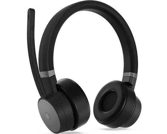 Lenovo Go Wireless ANC Headset Bedraad en draadloos Hoofdband Kantoor/callcenter USB Type-C Bluetooth Zwart