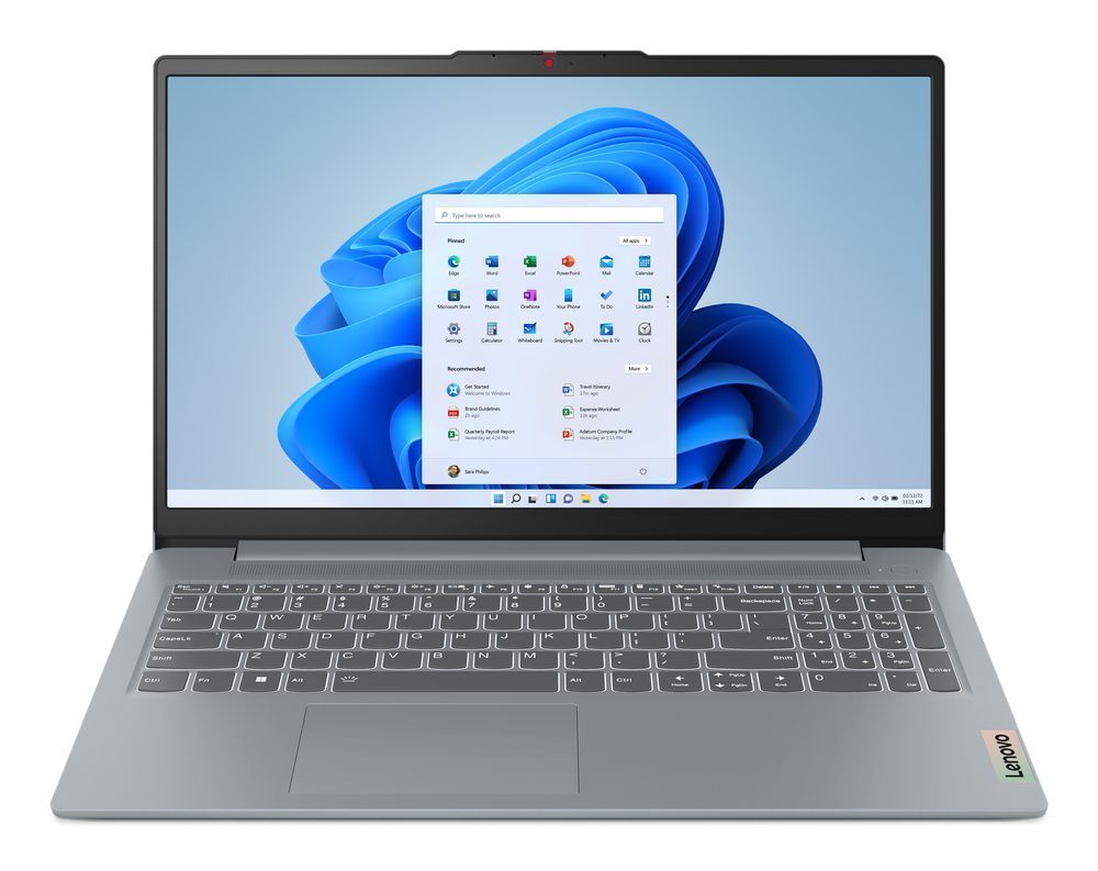 Lenovo IdeaPad Slim 3 15AMN8 AMD Ryzen™ 5 7520U Laptop 39,6 cm (15.6") Full HD 16 GB LPDDR5-SDRAM 512 GB SSD Wi-Fi 6 (802.11ax) Windows 11 Home Italiaans Grijs