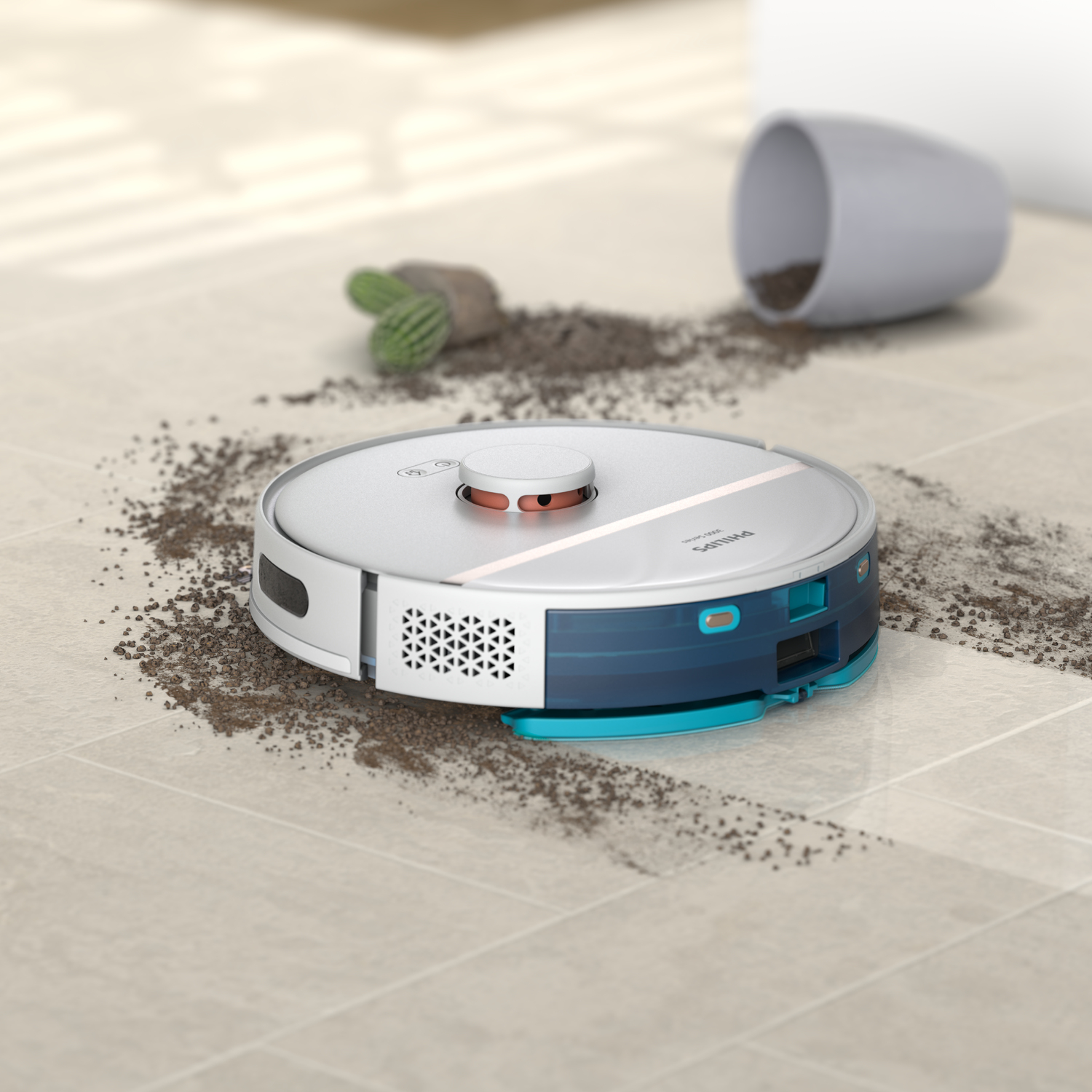 Philips HomeRun 3000 Series Aqua XU3000/02 Robotstofzuiger met dweilfunctie